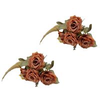 Pack de 2 Bouquets De Rosa Envejecido 8223-MAR FLORIPASTORE