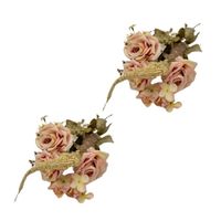 Pack de 2 Bouquets De Rosa Envejecido 8223-ROS FLORIPASTORE