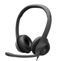 Audífono con micrófono LOGITECH H390 USB color negro