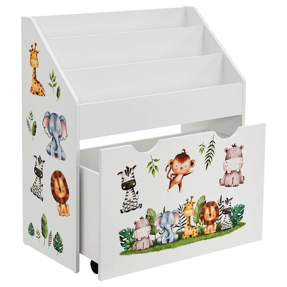 Librero Infantil Amore Home Gaia Cajon con Ruedas
