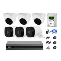 Cámaras Seguridad Dahua Kit 6 Full Hd 1080p Disco 1tb Hdmi