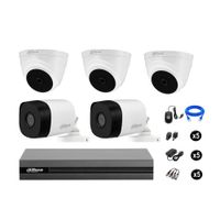 Cámaras Seguridad Dahua Kit 5 Full Hd 1080p Cable Hdmi Oferta