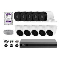 Cámaras Seguridad Dahua Kit 10 Full Hd 1080p Disco 2tb Completo