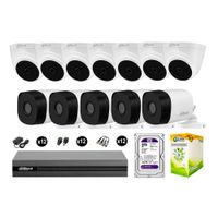 Cámaras Seguridad Dahua Kit 12 Hd 720p Disco 2tb Completo
