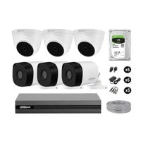 Cámaras Seguridad Dahua Kit 6 Hd 720p Disco 2tb Completo