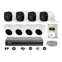 Cámaras Seguridad Dahua Kit 8 Full Hd 1080p Disco 1tb Completo