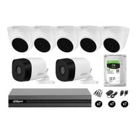 Cámaras Seguridad Dahua Kit 7 Hd 720p Disco 2tb Hdmi