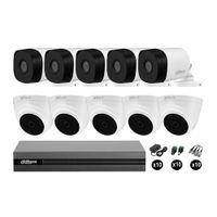 Cámaras Seguridad Dahua Kit 10 Hd 720p Cable Hdmi Oferta
