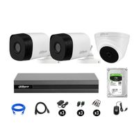 Cámaras Seguridad Dahua Kit 3 Full Hd 1080p Disco 1tb Hdmi