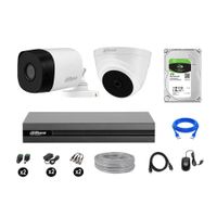 Cámaras Seguridad Dahua Kit 2 Hd 720p Disco 1tb Completo