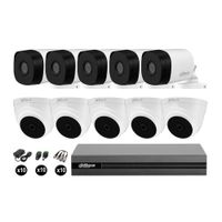 Cámaras Seguridad Dahua Kit 10 Full Hd 1080p Cable Hdmi Oferta
