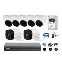Cámaras Seguridad Dahua Kit 7 Full Hd 1080p Disco 2tb Hdmi