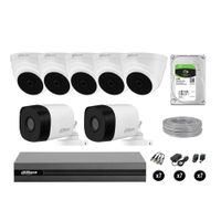 Cámaras Seguridad Dahua Kit 7 Full Hd 1080p Disco 1tb Completo