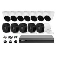 Cámaras Seguridad Dahua Kit 12 Hd 720p Cable Hdmi Oferta