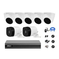 Cámaras Seguridad Dahua Kit 7 Full Hd 1080p Cable Hdmi Oferta