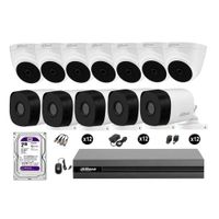 Cámaras Seguridad Dahua Kit 12 Full Hd 1080p Disco 2tb Hdmi