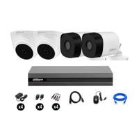 Cámaras Seguridad Dahua Kit 4 Hd 720p Cable Hdmi Oferta