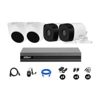 Cámaras Seguridad Dahua Kit 4 Full Hd 1080p Cable Hdmi Oferta