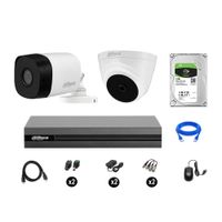 Cámaras Seguridad Dahua Kit 2 Hd 720p Disco 1tb Hdmi