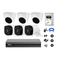 Cámaras Seguridad Dahua Kit 6 Full Hd 1080p Disco 2tb Hdmi