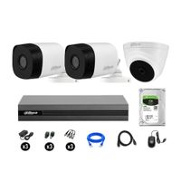 Cámaras Seguridad Dahua Kit 3 Hd 720p Disco 1tb Hdmi