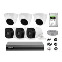 Cámaras Seguridad Dahua Kit 6 Full Hd 1080p Disco 2tb Completo