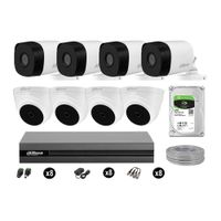 Cámaras Seguridad Dahua Kit 8 Hd 720p Disco 2tb Completo