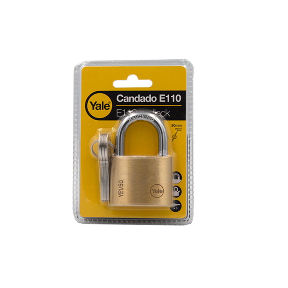 Candado Y110 Arco Bronce 50mm (Blister) Yale