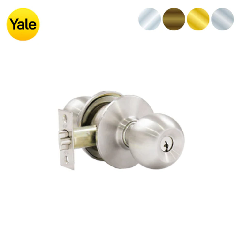 Cerradura Pomo Carolina Baño 75mm US32D (Caja) Yale