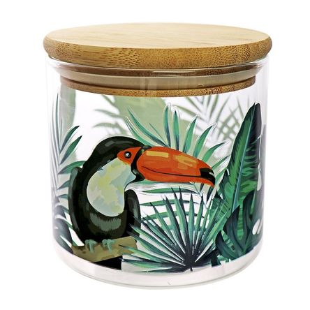Canister de vidrio Tucán Bambu 500ml Top Chef Orange Canister de vidrio Tucán Bambu 500ml Top Chef Orange