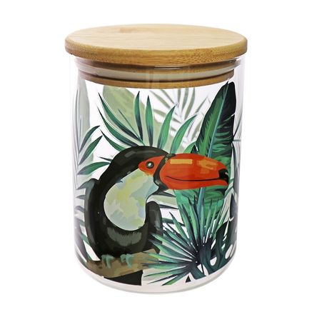 Canister de vidrio Tucán Bambu 700ml Top Chef Orange Canister de vidrio Tucán Bambu 700ml Top Chef Orange