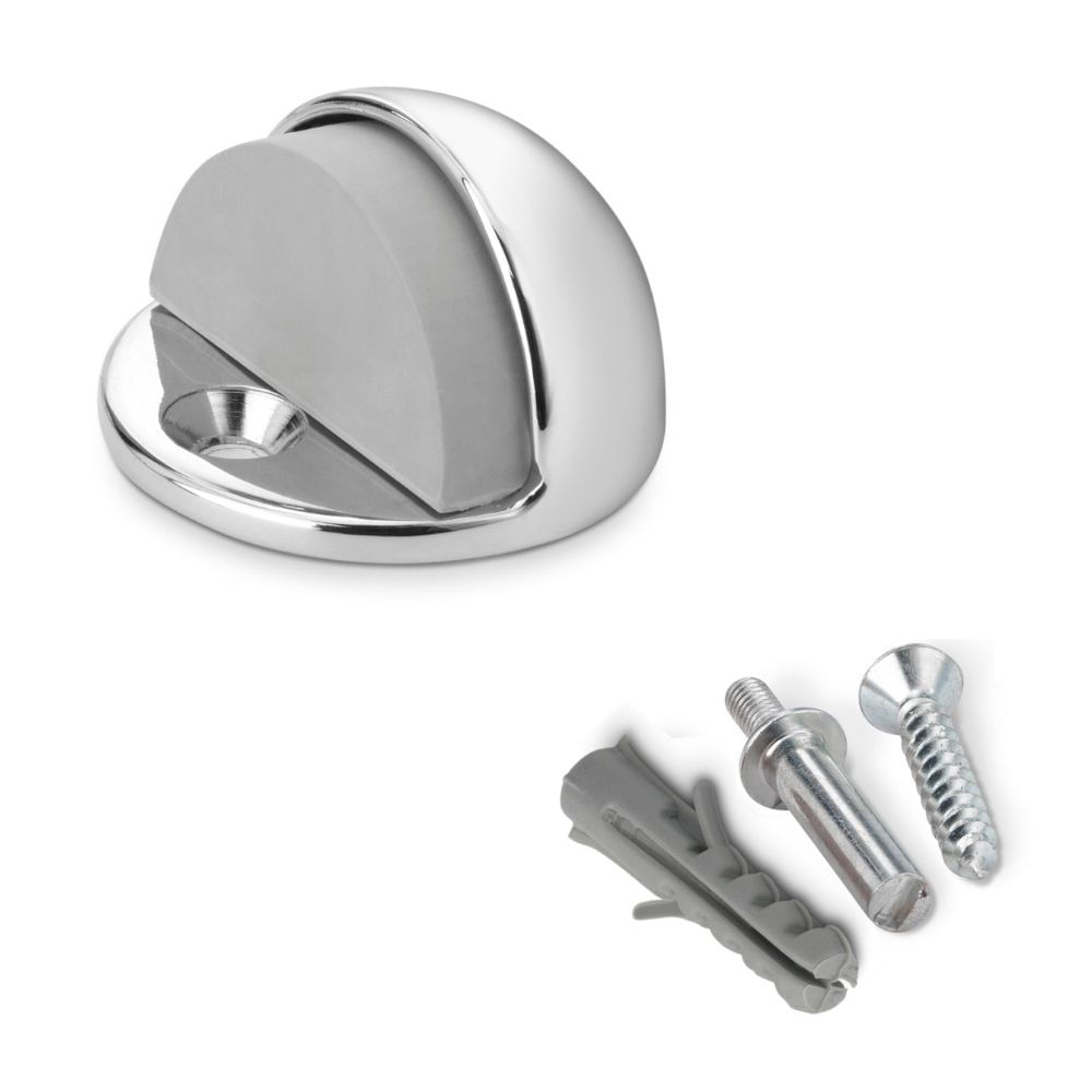 Tope de puerta metálico Cromado con tornillo Inofix Tope de puerta metálico Cromado con tornillo Inofix
