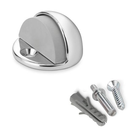 Tope de puerta metálico Cromado con tornillo Inofix Tope de puerta metálico Cromado con tornillo Inofix