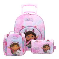Pack Escolar A4 Maleta Lonchera Cartuchera  Gabby's Dollhouse