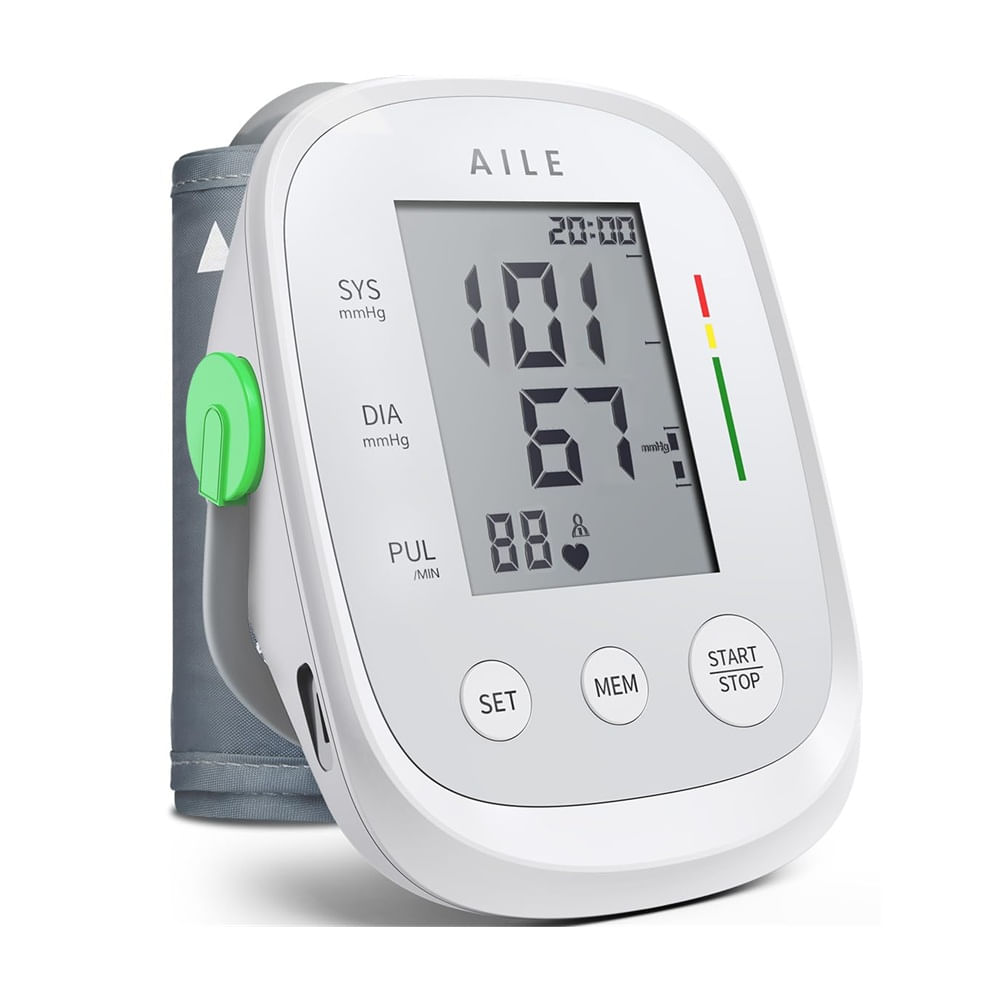 Máquina de presión arterial AILE brazo superior X5 blanco Blanco