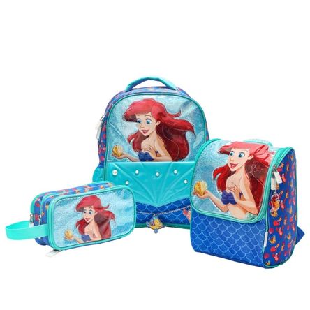 Pack Escolar Mochila Oficio Premium Ariel La Sirenita - Promart