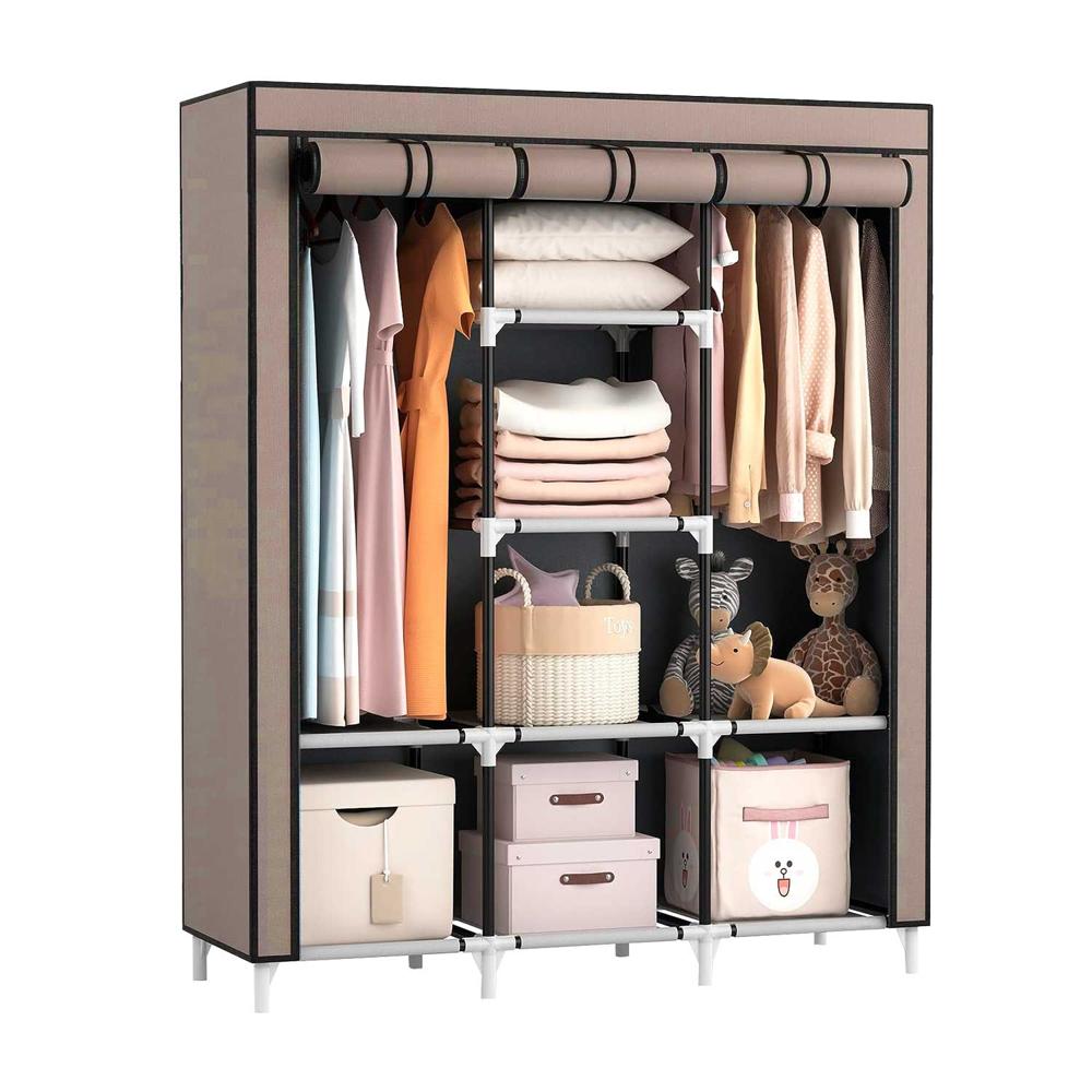 Ropero Armable 3 Cuerpos Organizador De Tela Closet Con Divisiones