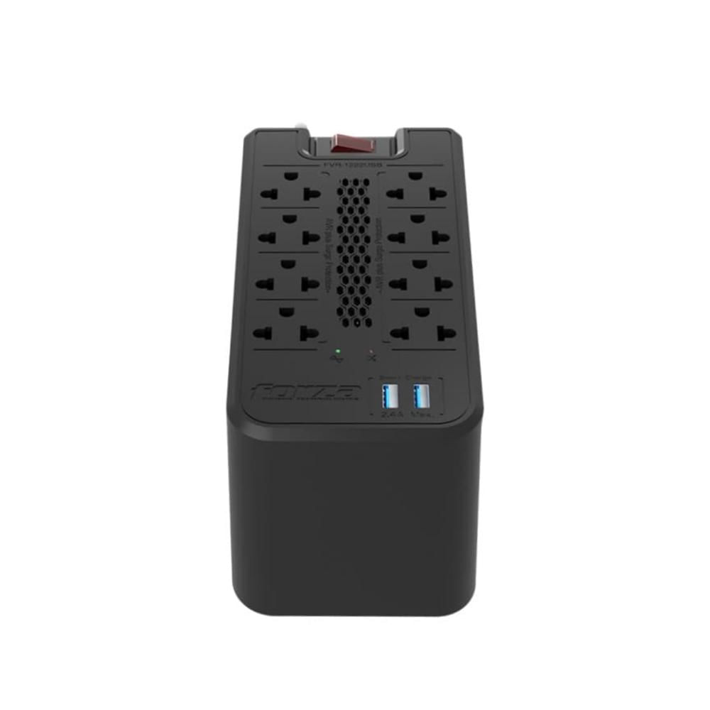 Estabilizador Forza FVR-1222USB 1200VA/600W 8 Tomas 220V 2 USB