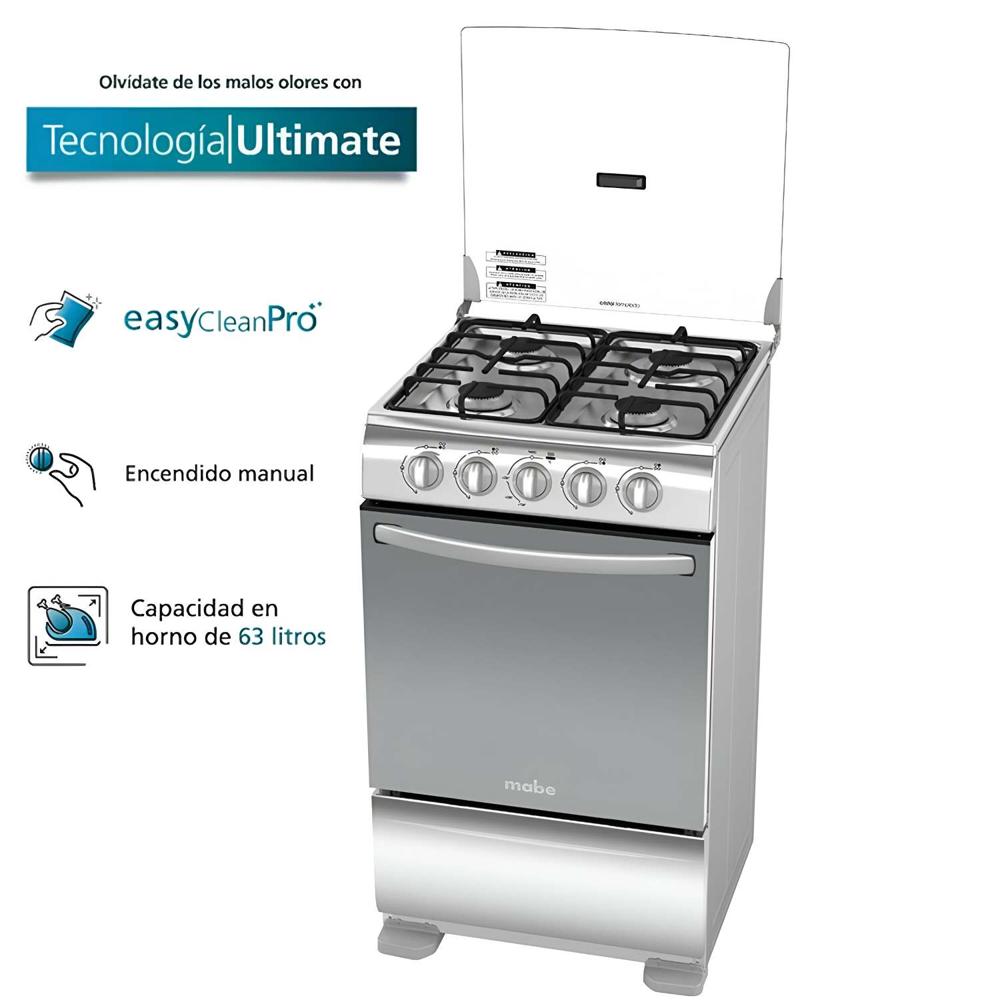 Cocina de piso Mabe de 52 cm Inox TX5110P1