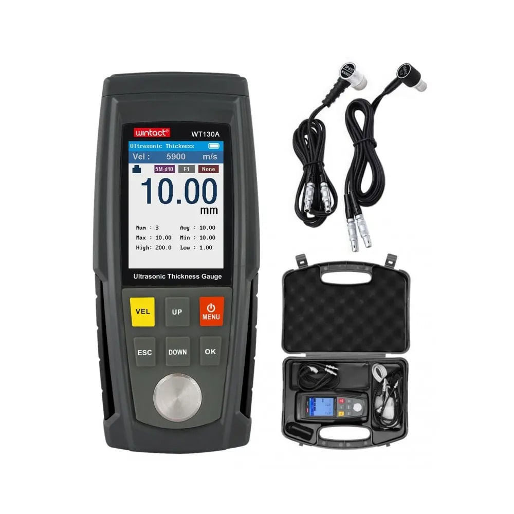 Medidor de Espesor Ultrasónico Profesional – WINTACT WT130A