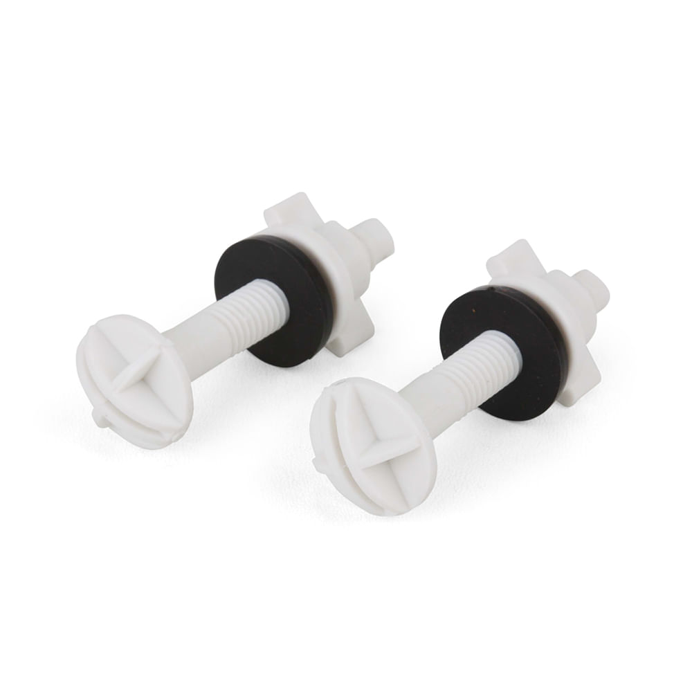 Juego de tornillos para unir Tanque/Taza Plástico Plomer Juego de tornillos para unir Tanque/Taza Plástico Plomer