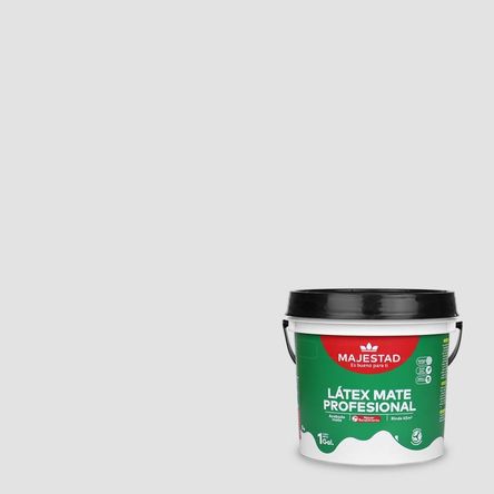 Pintura Latex Profesional Majestad Mate Gris Claro 1gl