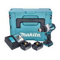 Taladro percutor 1/2"" 18V DHP489 + 2 baterías 3.0 + cargador + maletín Makita