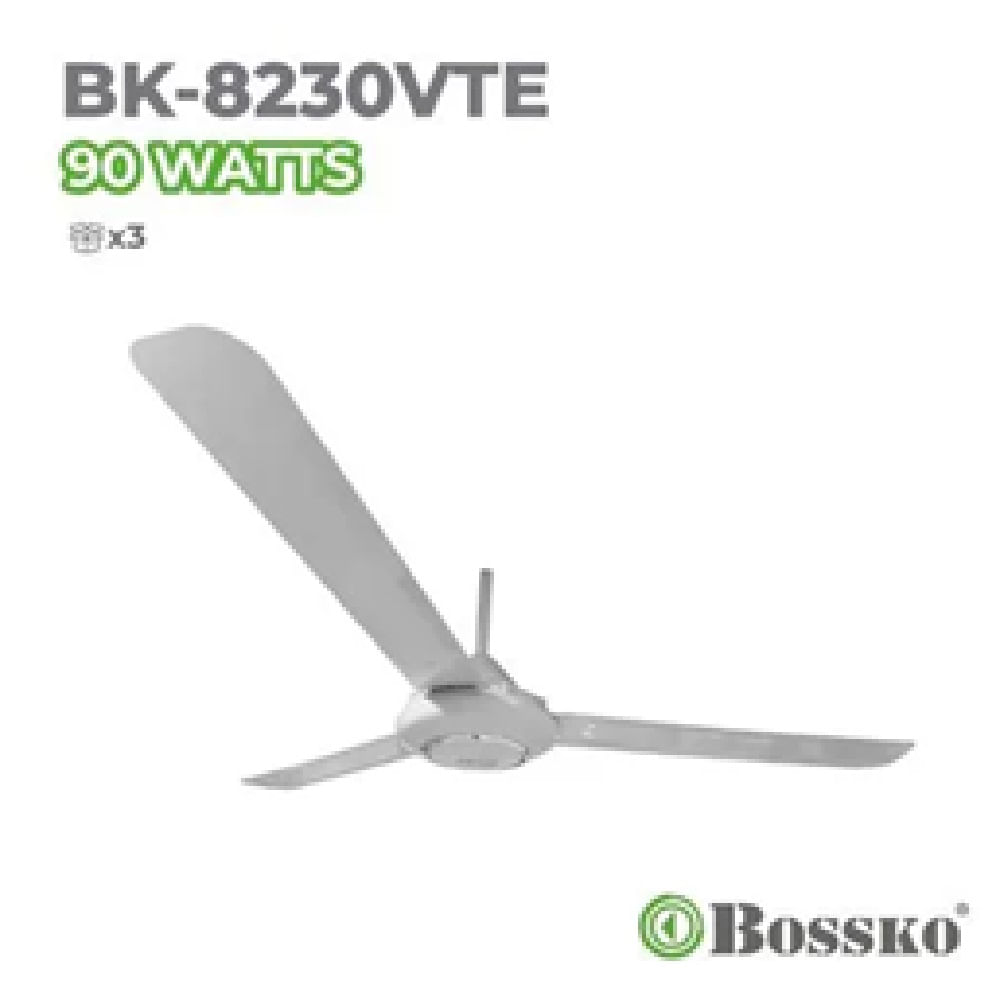 Ventilador De Techo Bossko BK-8230VTE 90Watts 5 Velocidades
