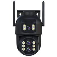 Cámara de Seguridad IP Full HD 360° WiFi Doble Lente Zoom 10x SEISA IPCSY9 Negro