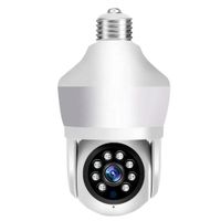 Foco Cámara IP 3M WiFi con Bombilla 360º Pantalla Dual y Alarma SEISA IPC-D211