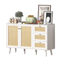 Mueble Aparador Bar con Ratan Ampharo Muebles Bonno