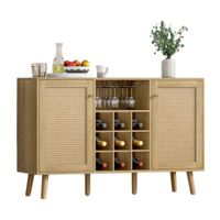Mueble Aparador Bar con Ratan Faustho Muebles Bonno