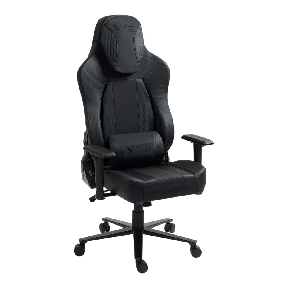 Silla Gamer Venture Side Elite Negro Premium Reclinable Con Posapies Gas Lift Clase 4