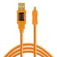 Cable Tether Tools USB 2.0 tipo A a Mini-B con 8 pines (4,6 metros)
